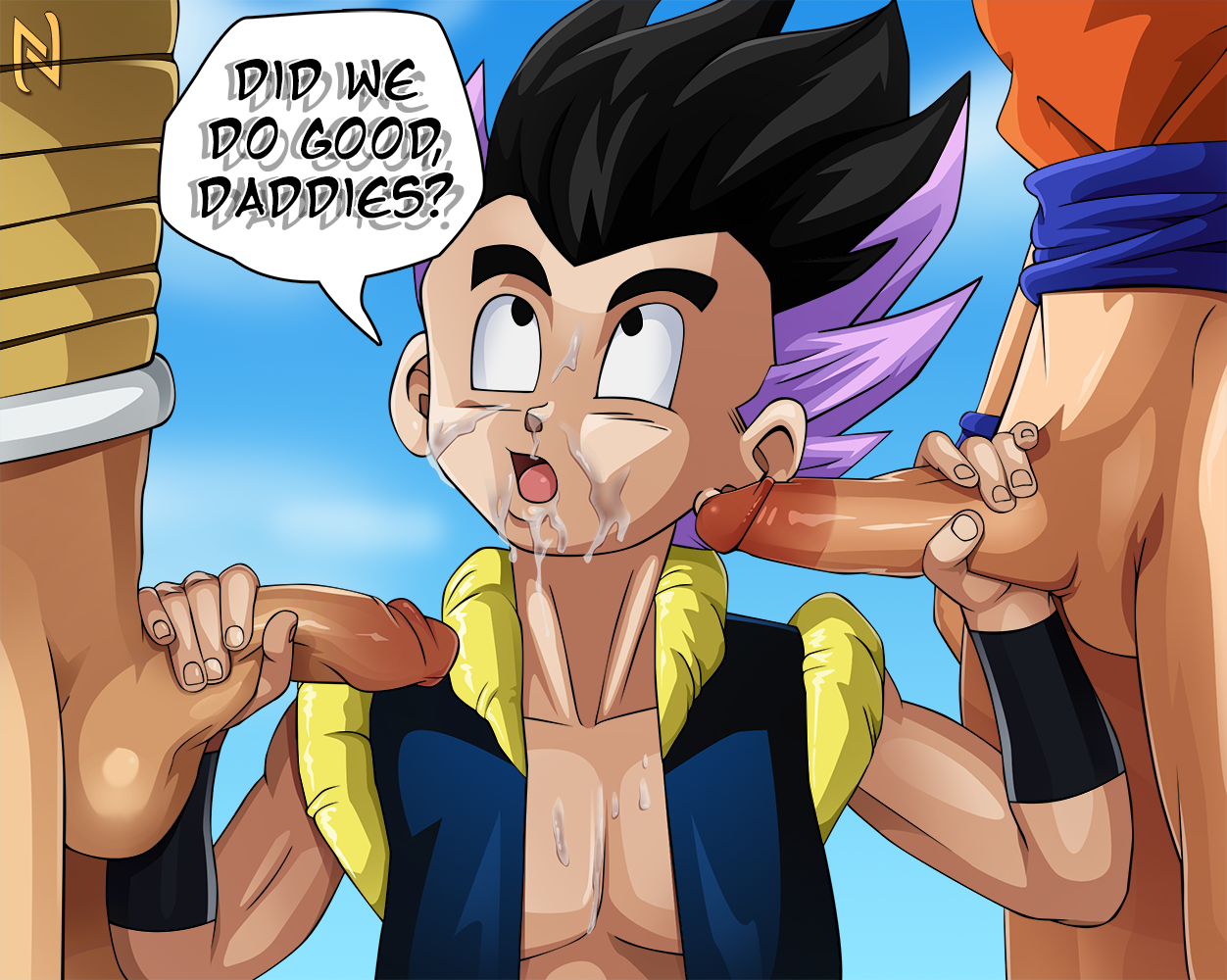 Slideshow goten and trunks porn.