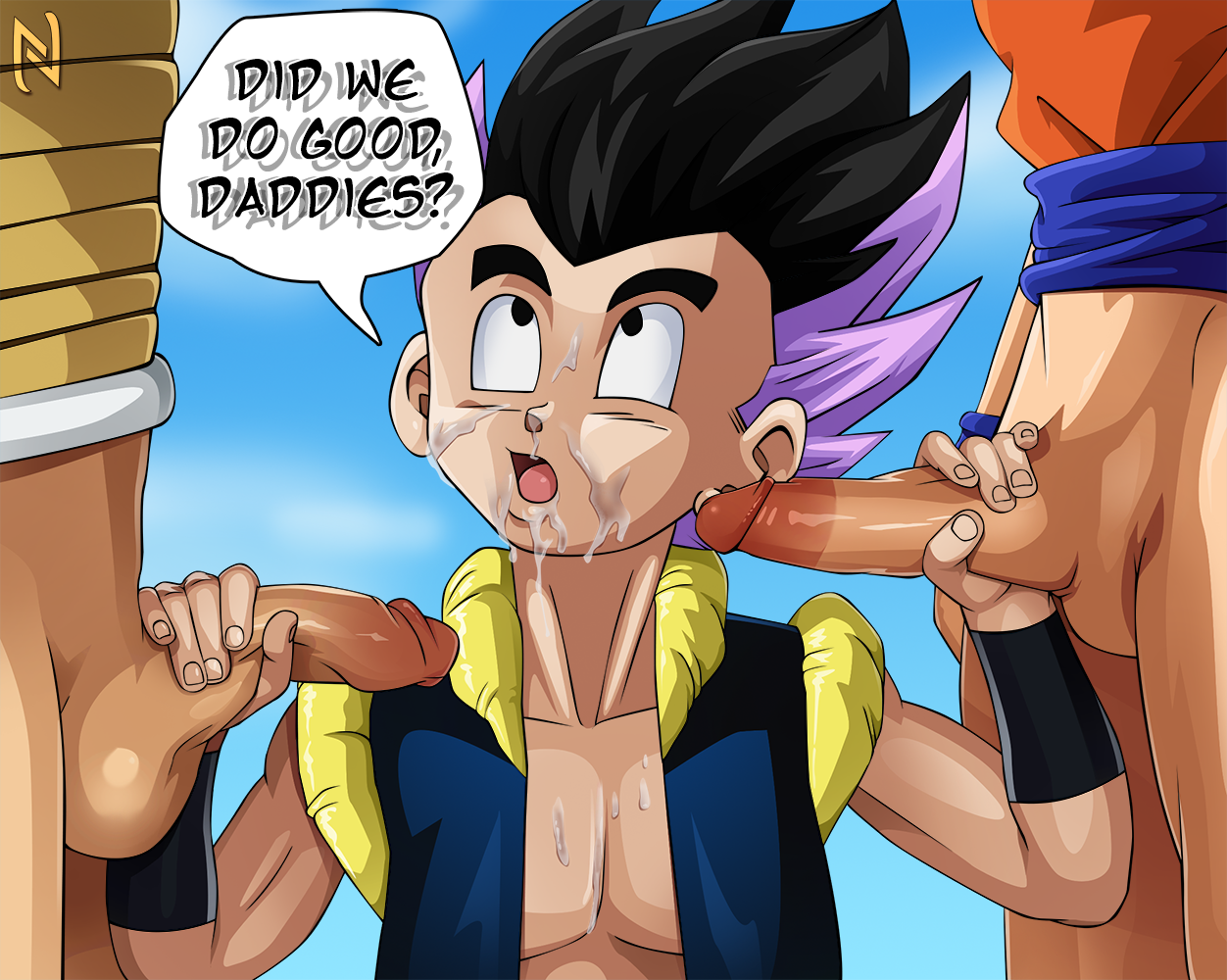 Get your kicks with trunks and goten gay porn!