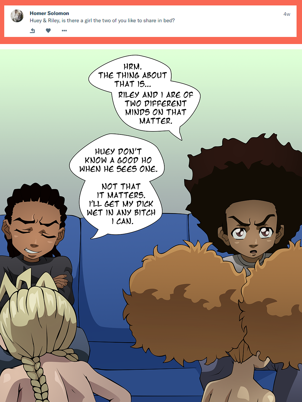 Huey x jazmine fanfiction